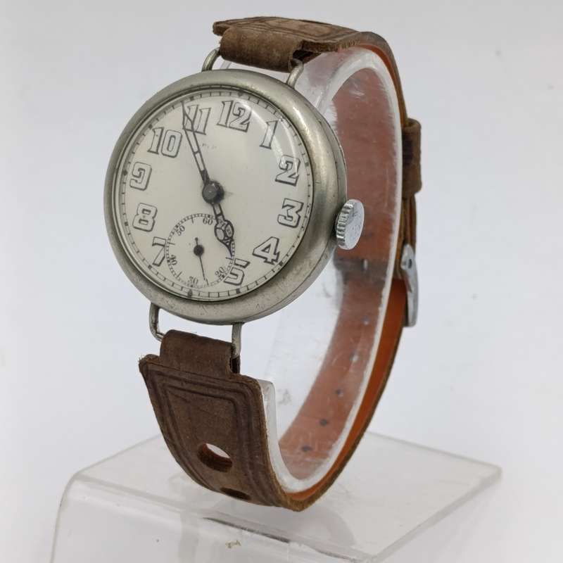 Antique manual wind ladies trench watch - working
