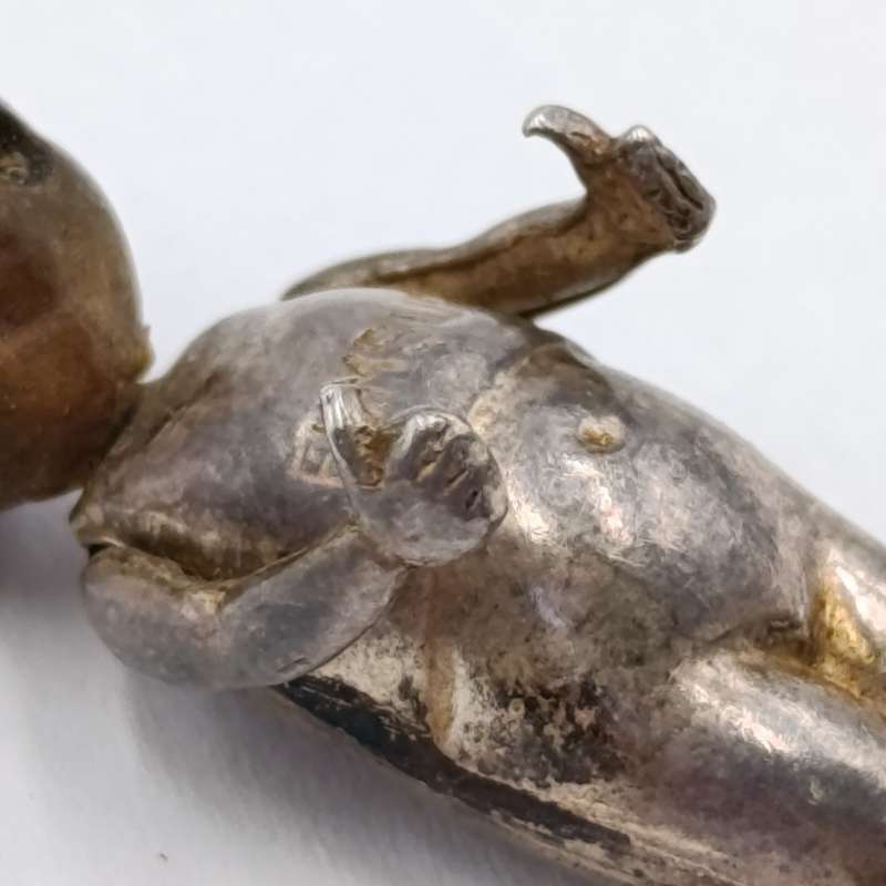 WW1 period Fumsup metal and wood charm