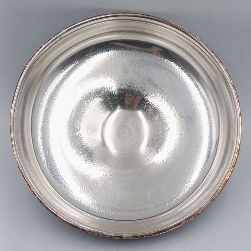 Vintage silverplated serving dish with lid