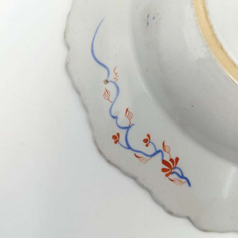 Antique 19th Century Stone China Shallow porcelain bowl