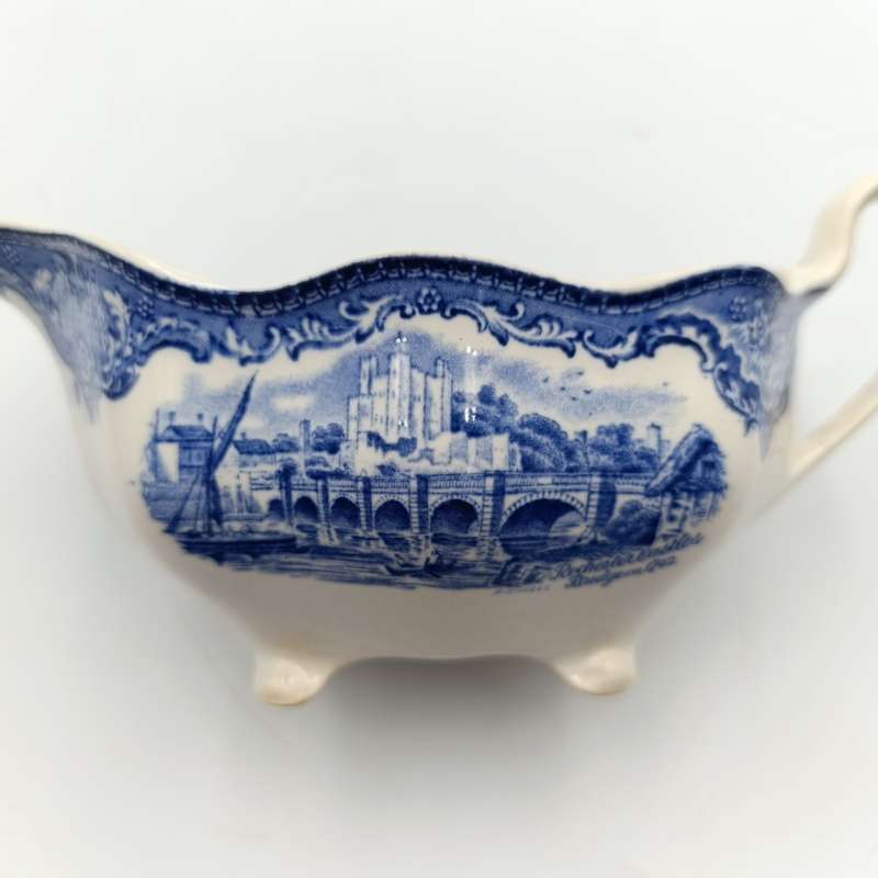 Antique Johnson Bras Old Britain Castles porcelain gravy boat