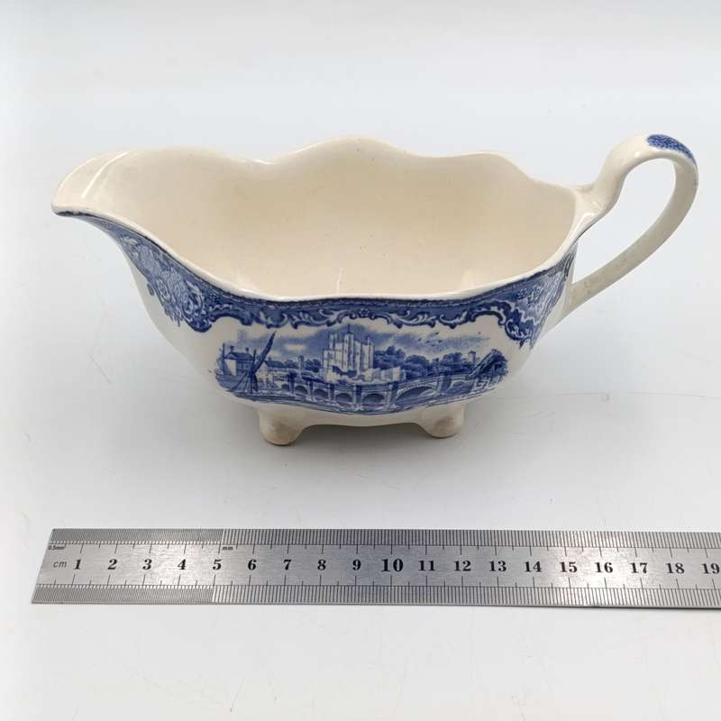 Antique Johnson Bras Old Britain Castles porcelain gravy boat