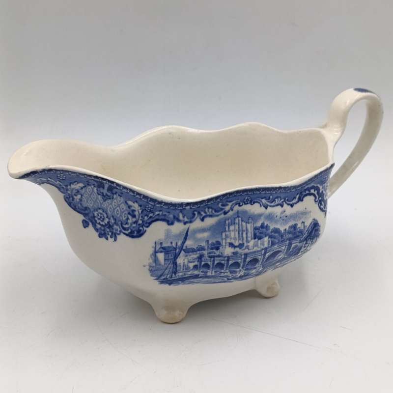 Antique Johnson Bras Old Britain Castles porcelain gravy boat