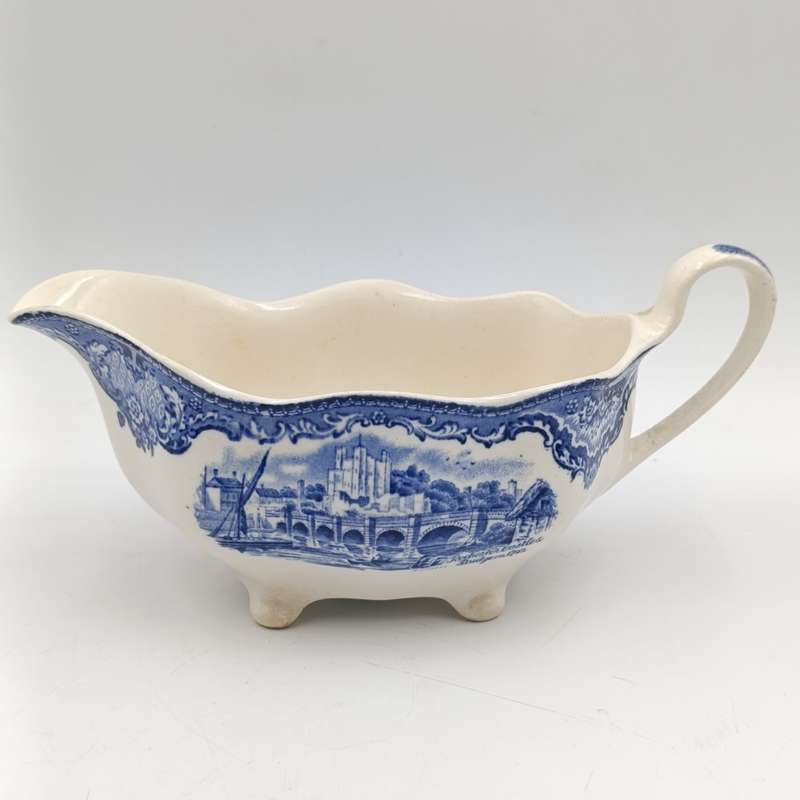 Antique Johnson Bras Old Britain Castles porcelain gravy boat