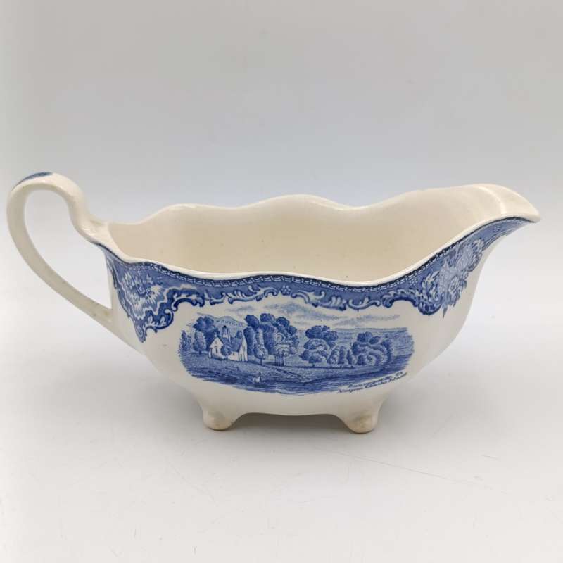 Antique Johnson Bras Old Britain Castles porcelain gravy boat