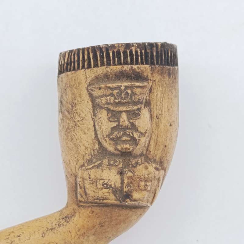 Very rare Boer War Kruger and Buller clay pipe
