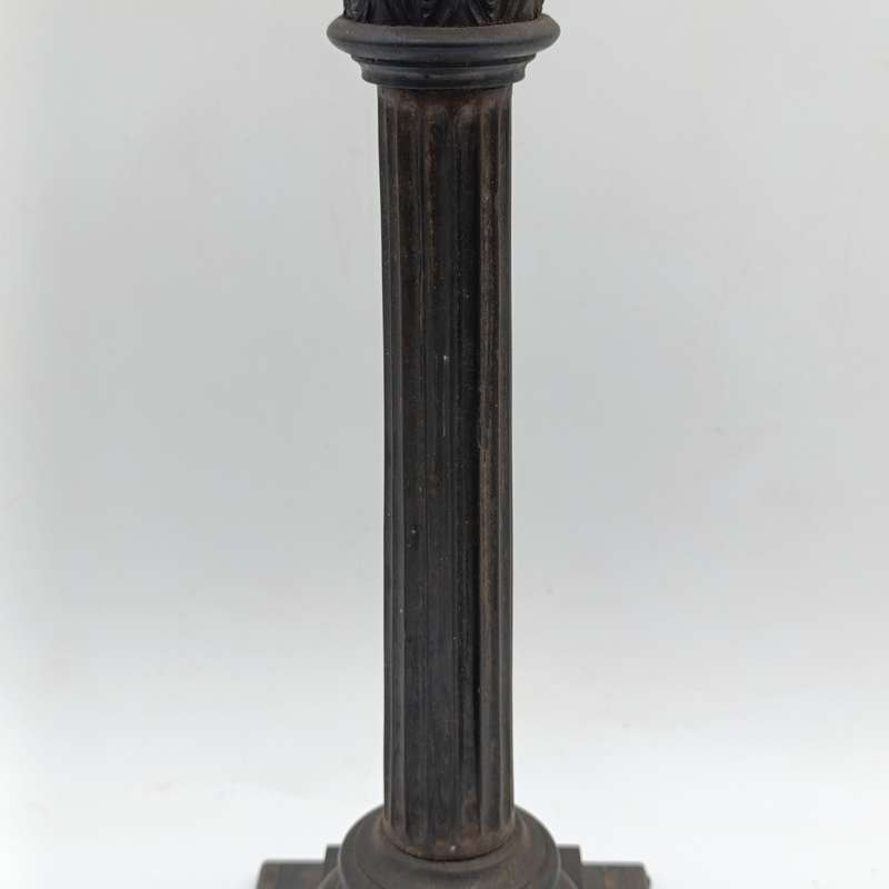 Boer War  POW Prisoner of war ebony candlestick inscribed Boer Camp Ceylon 1901