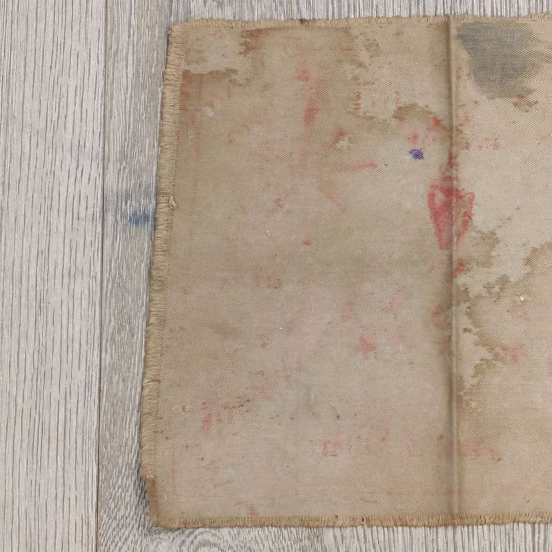 Boer War Soldiers khaki cloth xmas message - Irish regiment - From Albert to his mother