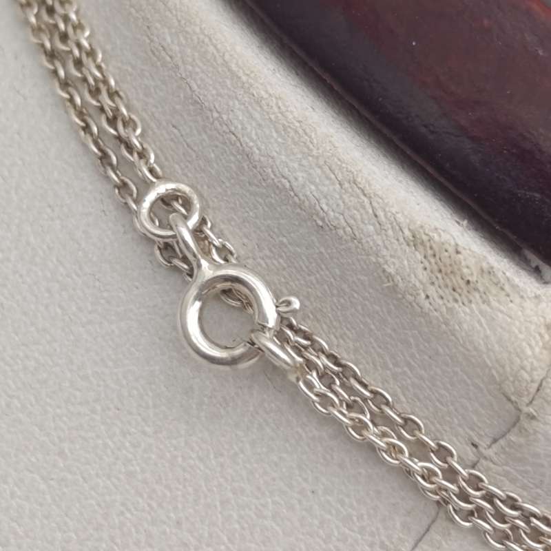 Sterling silver necklace with goat pendant - weighs 5.9g