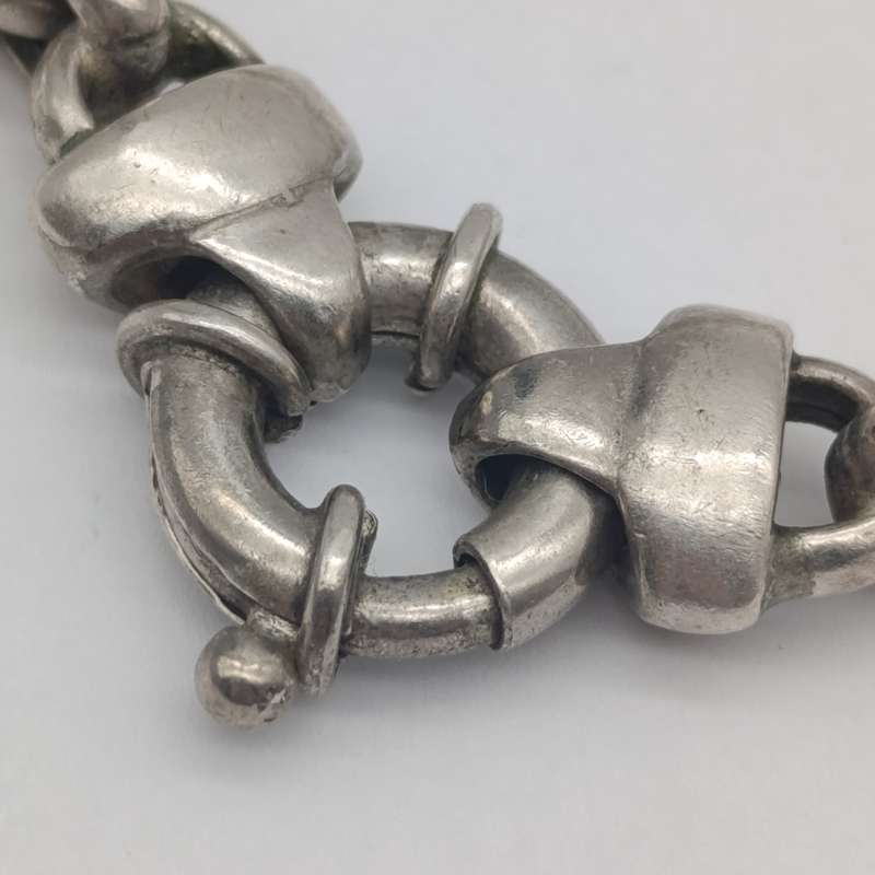 Sterling silver rolo link bracelet - weighs 19.2g