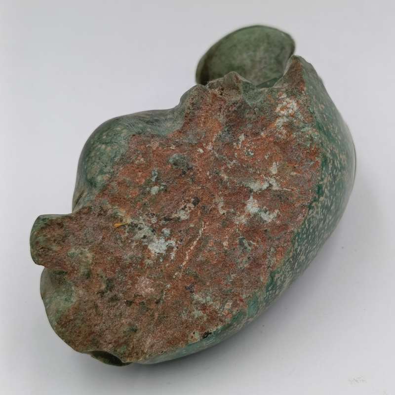 Vintage Green Serpentine stone Hippo carving