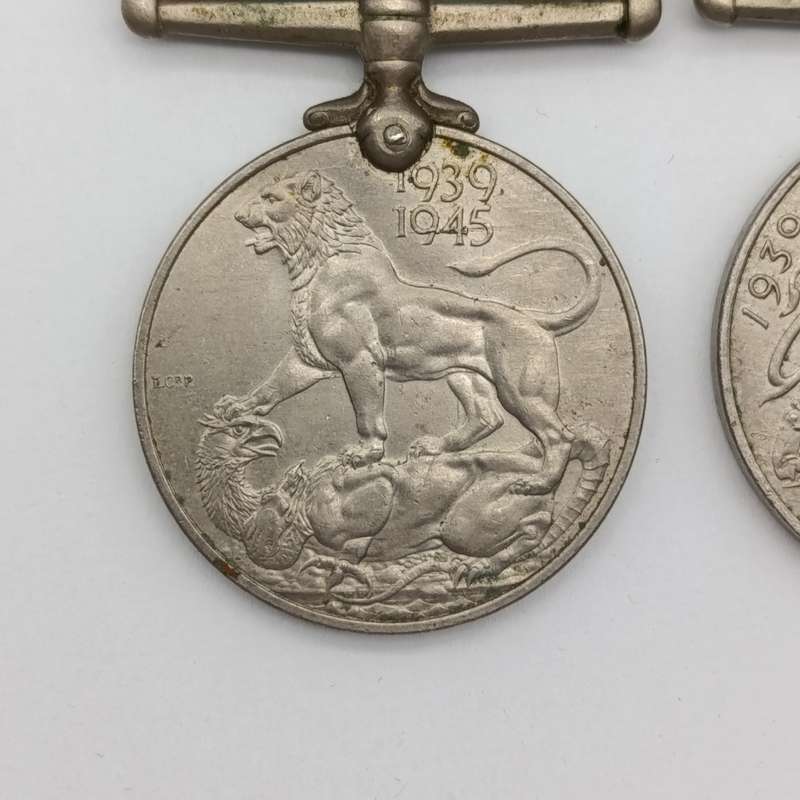 Set of 3 WW2 medals issued to C287177 J-Louw