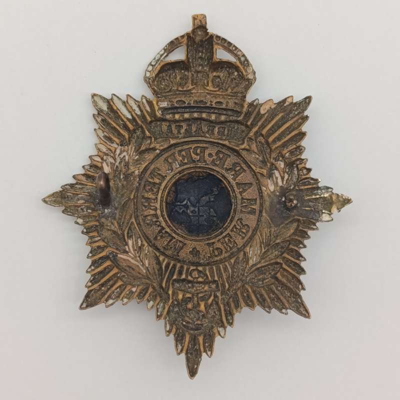WW2 Royal Marines helmet badge - one lug
