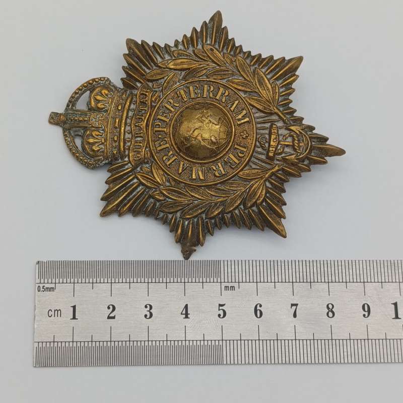 WW2 Royal Marines helmet badge - one lug