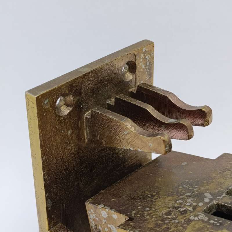 Vintage brassed Railways train cabin ashtray - wall mount