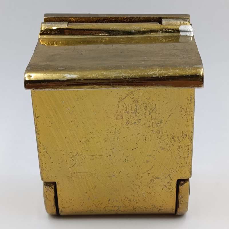 Vintage brassed Railways train cabin ashtray - wall mount