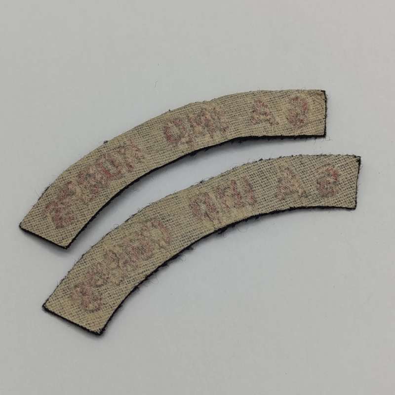 Pair of SA Navy Indian Corps shoulder titles