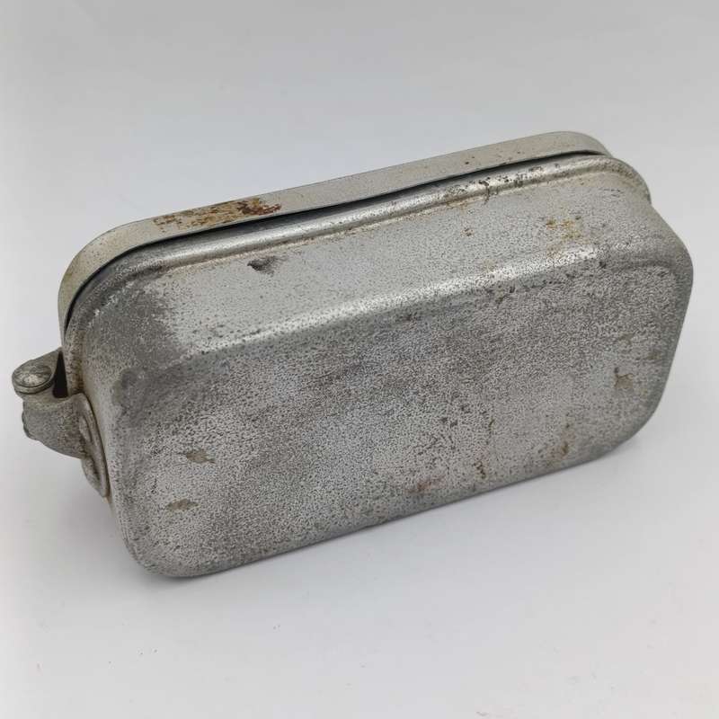 Vintage glass syringe holder/ sterilizer with 20 vintage syringe needles