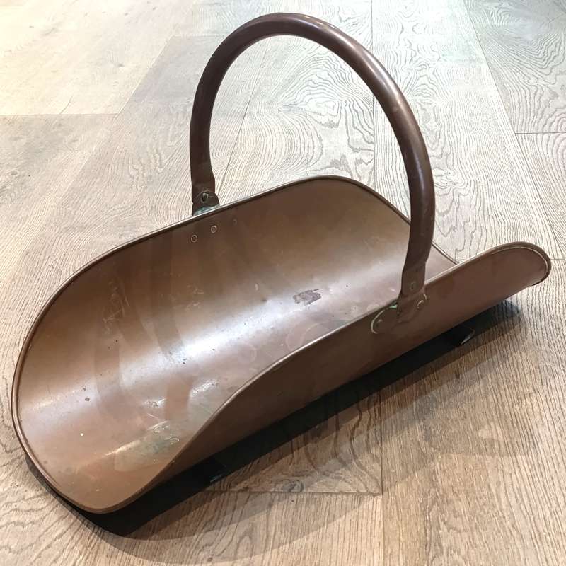 Antique Copper coal trugg