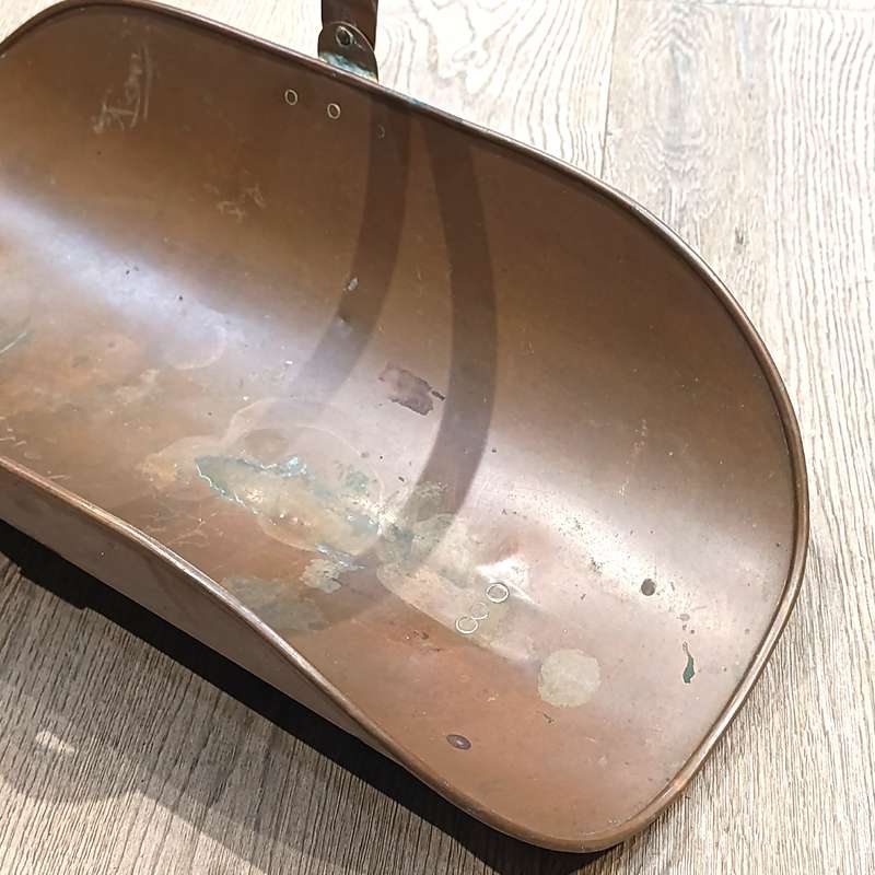 Antique Copper coal trugg