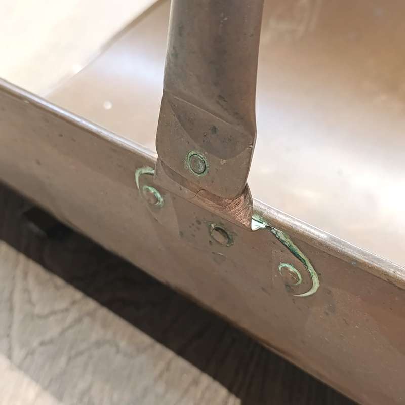 Antique Copper coal trugg