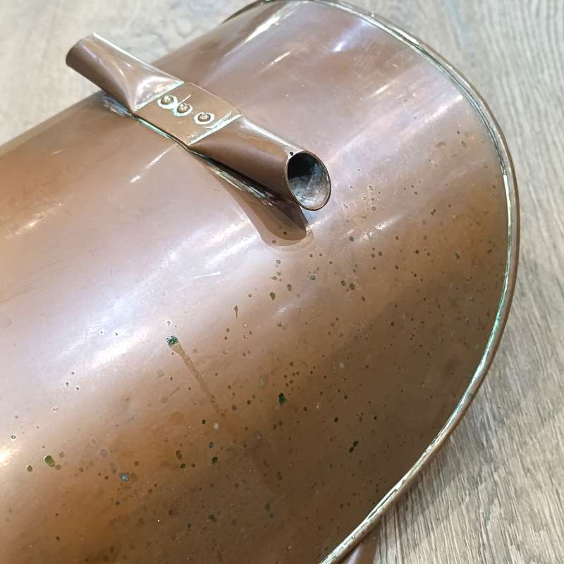 Antique Copper coal trugg