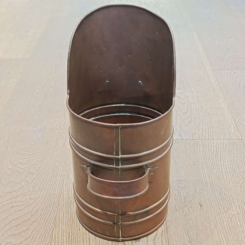 Vintage Copper coal scuttle bucket