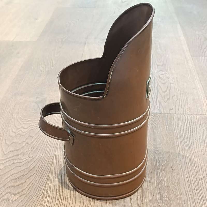 Vintage Copper coal scuttle bucket