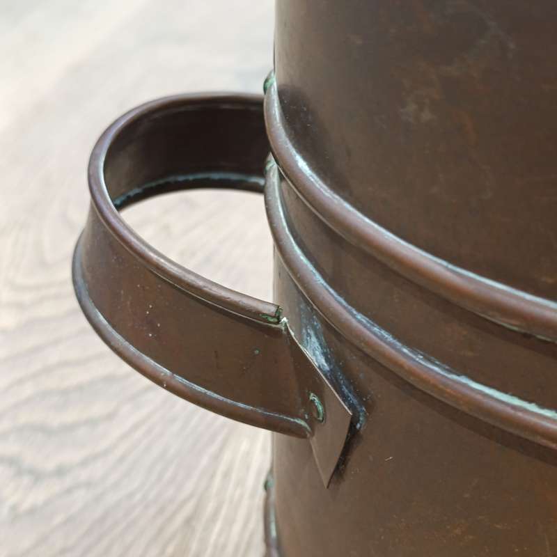 Vintage Copper coal scuttle bucket