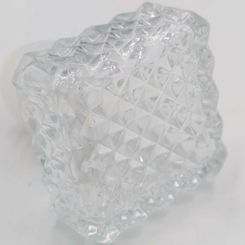 Vintage glass square decanter