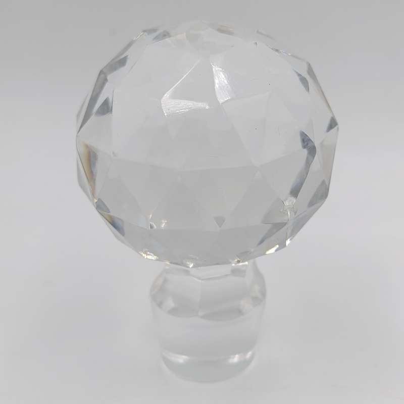 Vintage crystal square decanter