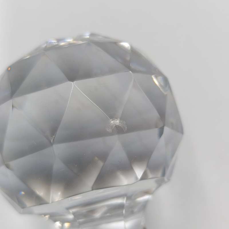 Vintage crystal square decanter
