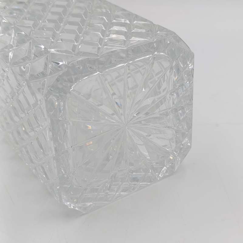 Vintage crystal square decanter