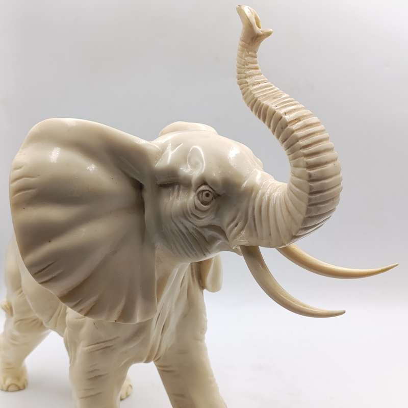 Large Poly-Resin elephant statue
