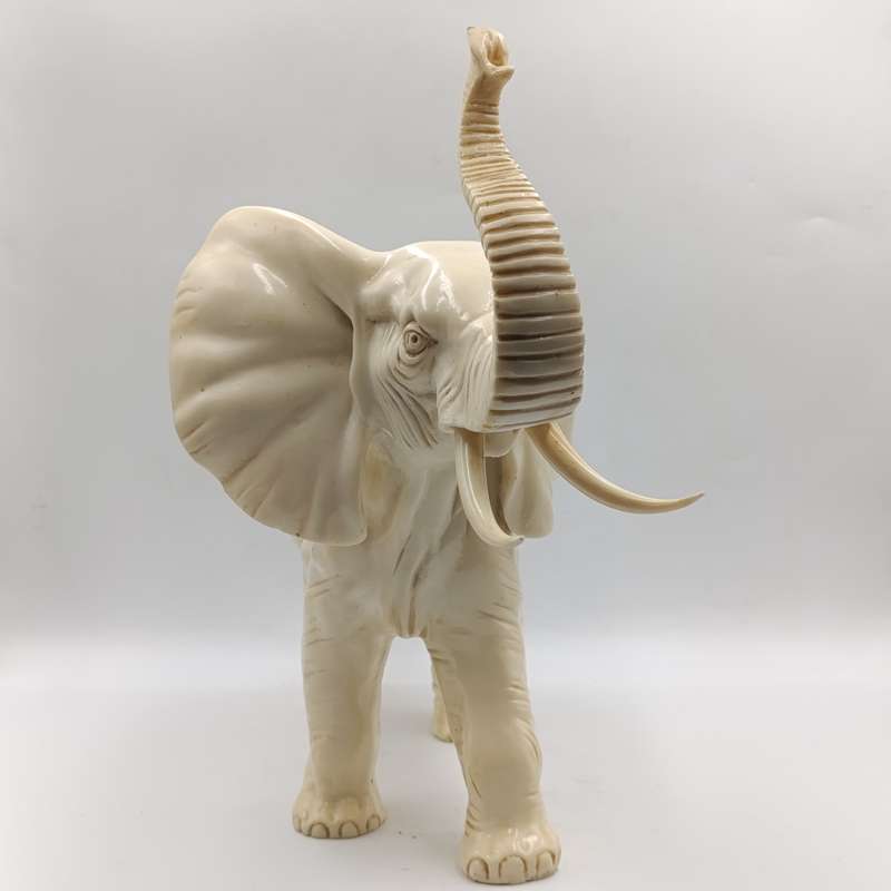 Large Poly-Resin elephant statue