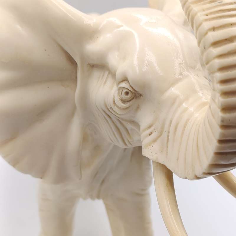 Large Poly-Resin elephant statue
