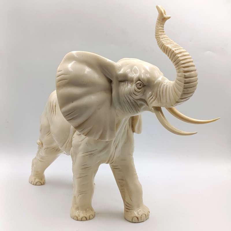 Large Poly-Resin elephant statue