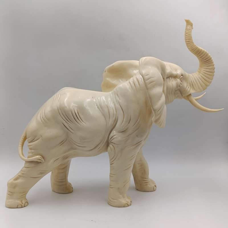 Large Poly-Resin elephant statue