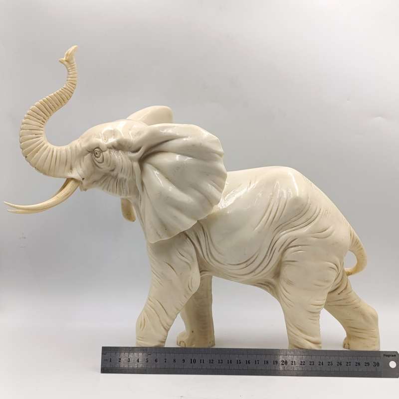 Large Poly-Resin elephant statue