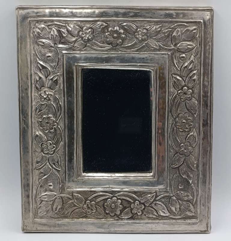 Vintage silverplated frame with mirror