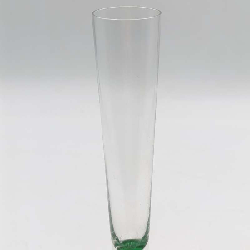 Vintage Green glass bud stem flower vase