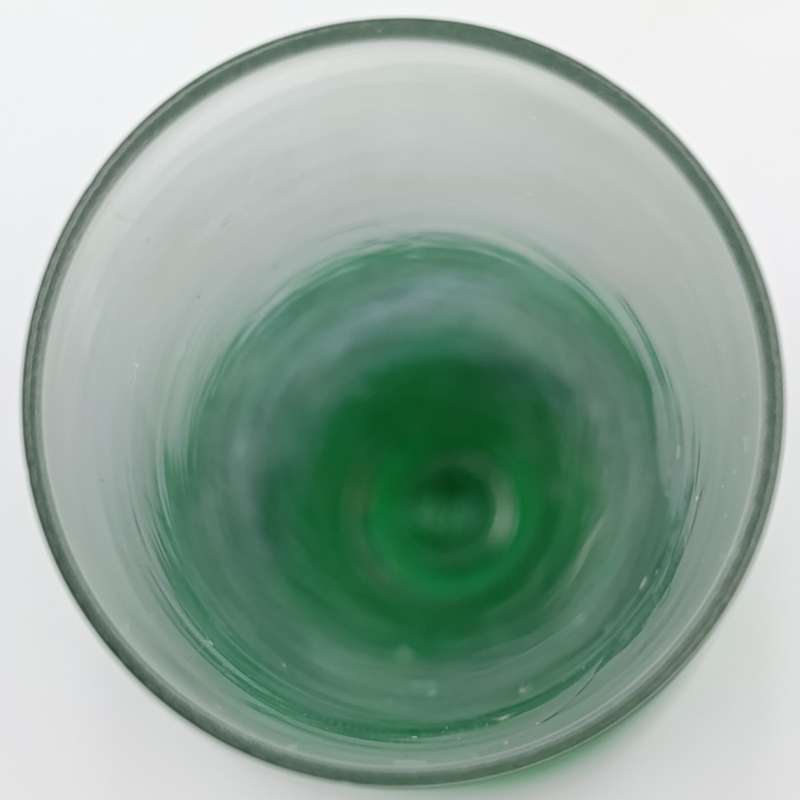 Vintage Green glass bud stem flower vase