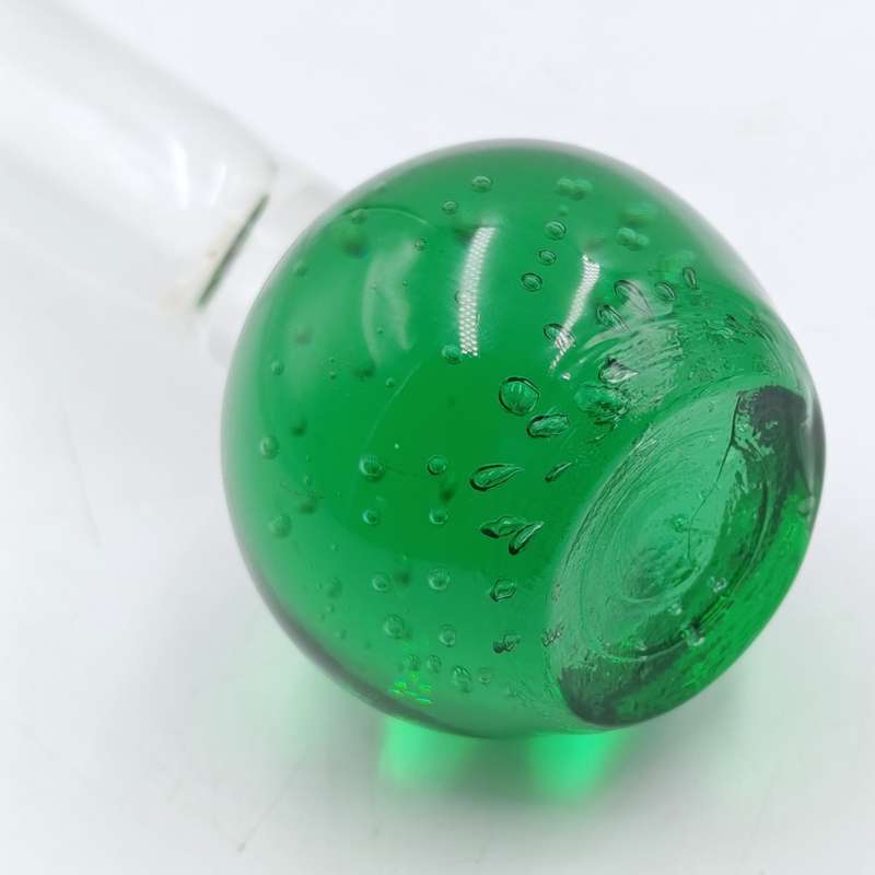 Vintage Green glass bud stem flower vase