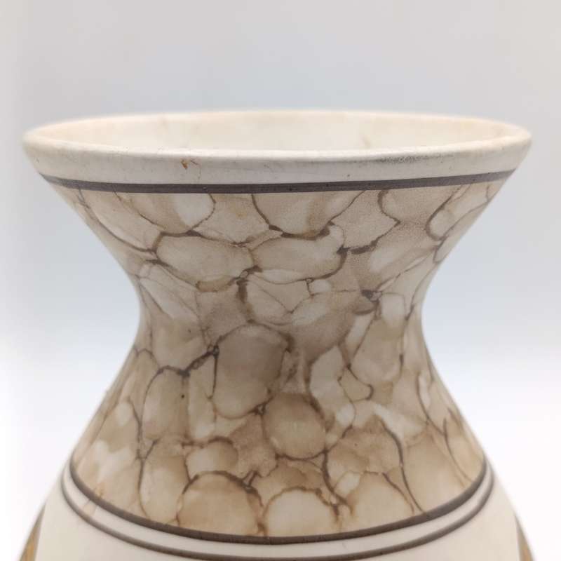 Vintage Handpainted Majolica flower vase - height - 16cm