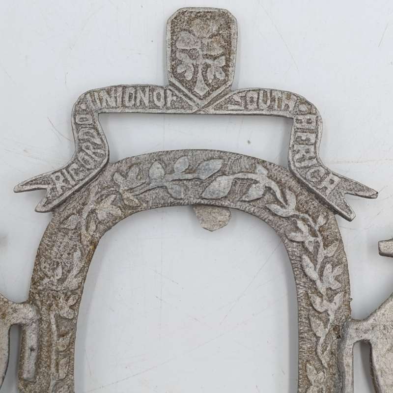 WW2 Union of South Africa Aluminium photo frame made by soldier "Ricardo" - Trench Art