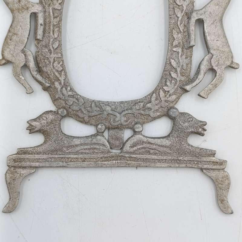 WW2 Union of South Africa Aluminium photo frame made by soldier "Ricardo" - Trench Art