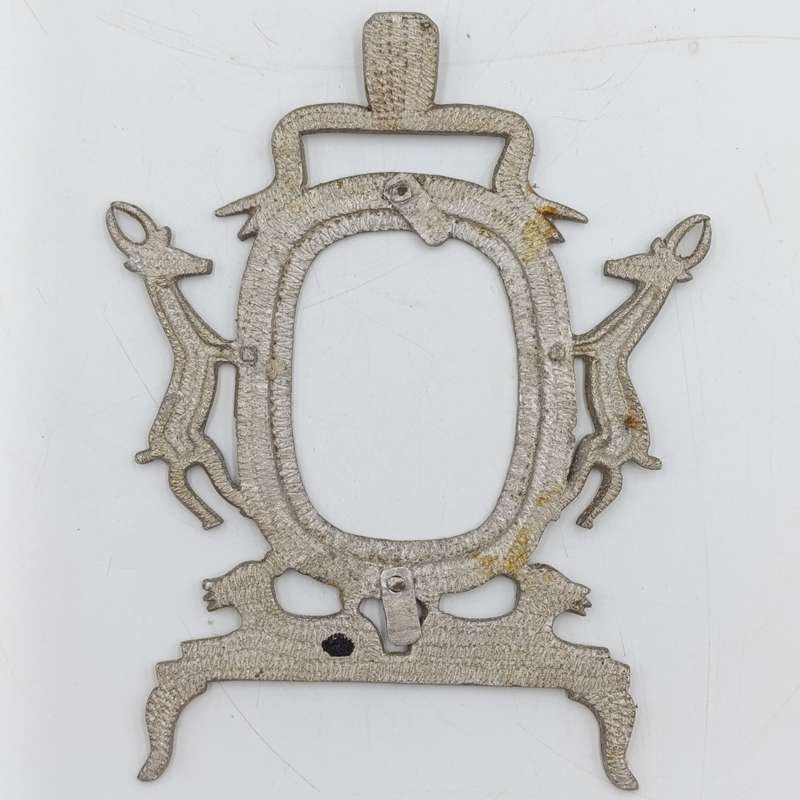 WW2 Union of South Africa Aluminium photo frame made by soldier "Ricardo" - Trench Art