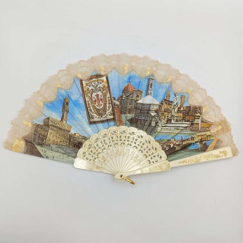 Vintage Italien Florence hand fan