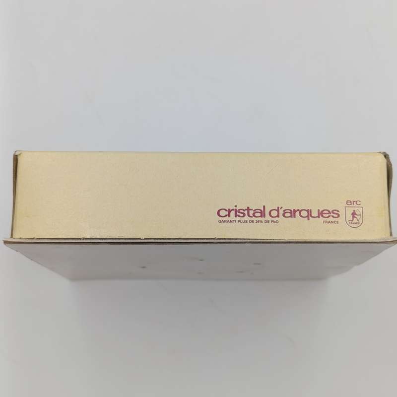 Vintage Lilas crystal ashtray in box