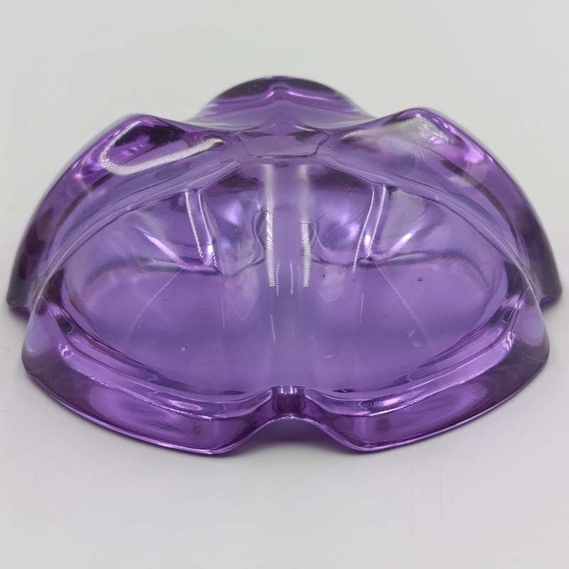 Vintage Lilas crystal ashtray in box